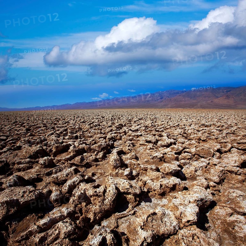 Devils golf course Death Valley salt clay formations National Park California