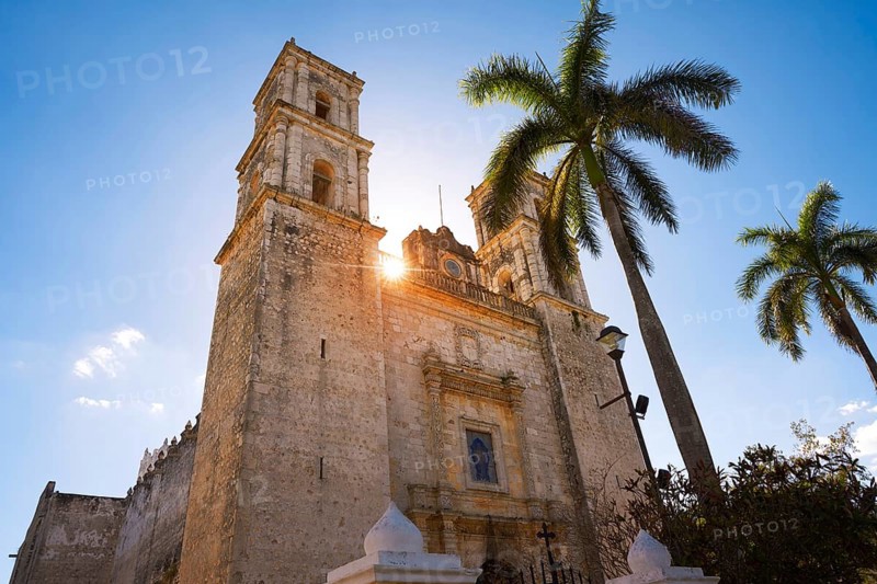 Valladolid San Gervasio church of Yucatan in Mexico