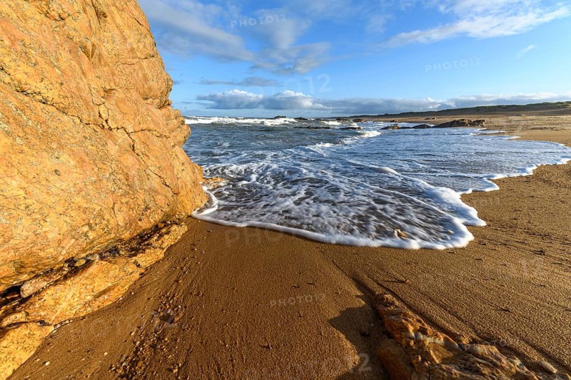 Coastline of the Atlantic coast near Les Sables d'Olonne. France