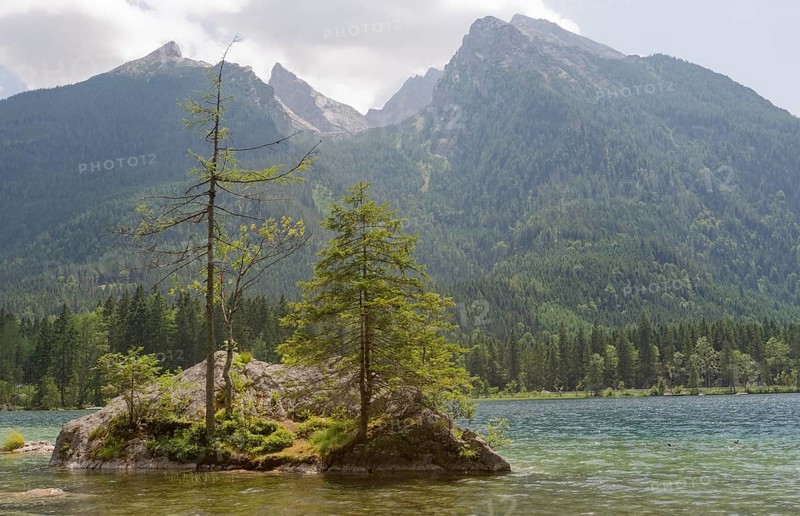 Hintersee near Ramsau, Berchtesgaden, Alps, Bavaria, National Park