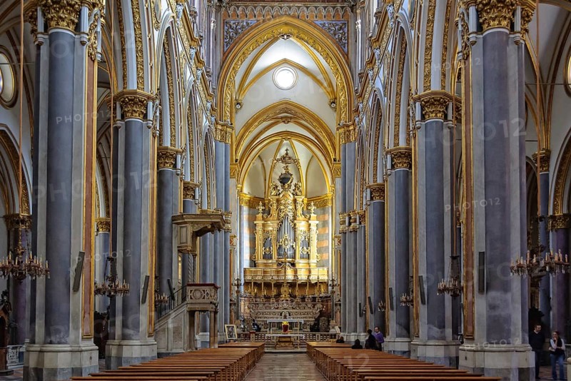 Nave of the Church San Domenico Maggiore, Naples, Campania, Italy, Europe