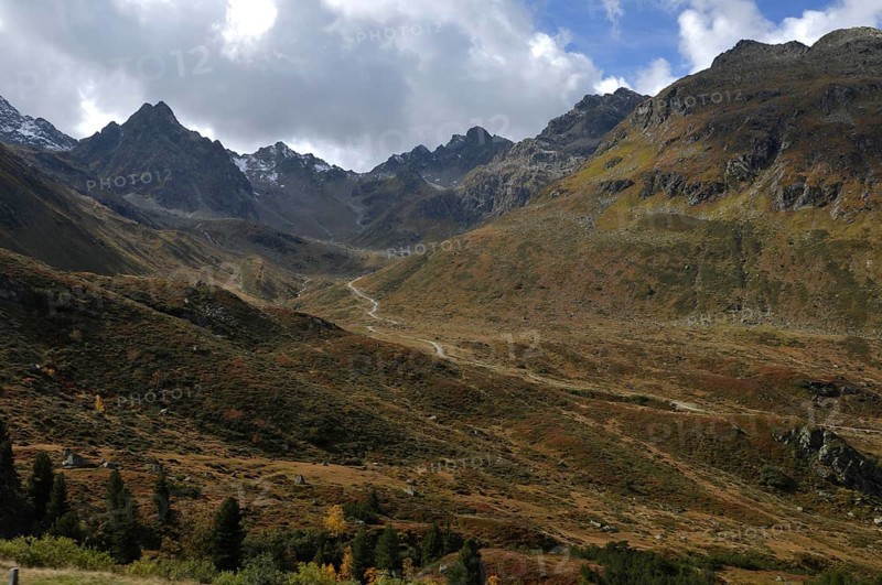 Bielerhöhe biking and hiking mountain region in Montafon, Vorarlberg, Austria, Europe