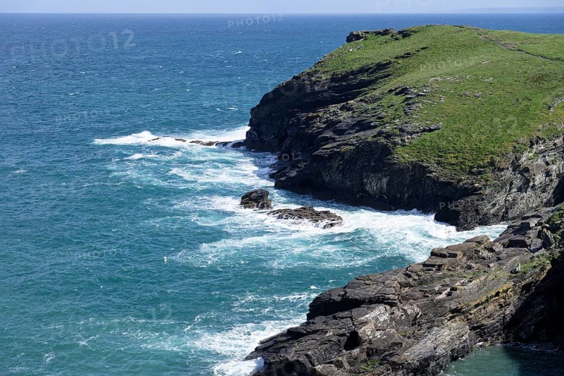 Coast, Coastal landscape, Tintagel Castle, Tintagel, England, Great Britain