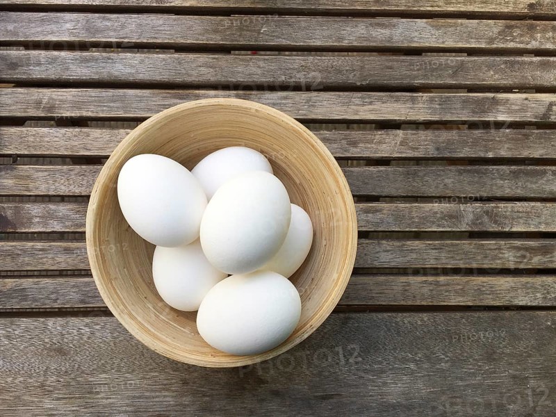 Chicken Eggs in a Bowl