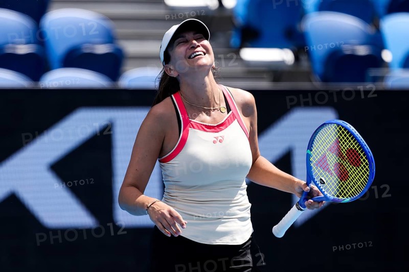 MELBOURNE, AUSTRALIA - JANUARY 10: Iva Majoli of Croatia partners Mansour Bahrami of France in the Legends mixed doubles against Pat Cash and Rennae Stubbs of Australia ahead of the 2025 Australian Open at Melbourne Park on January 10, 2025 in Melbourne, Australia, Oceania
