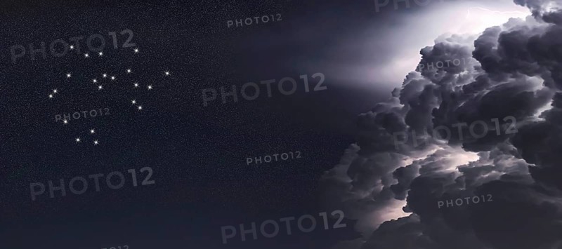 Sagittarius star constellation, Night sky, Cluster of stars, Deep space, Archer constellation Storm clouds