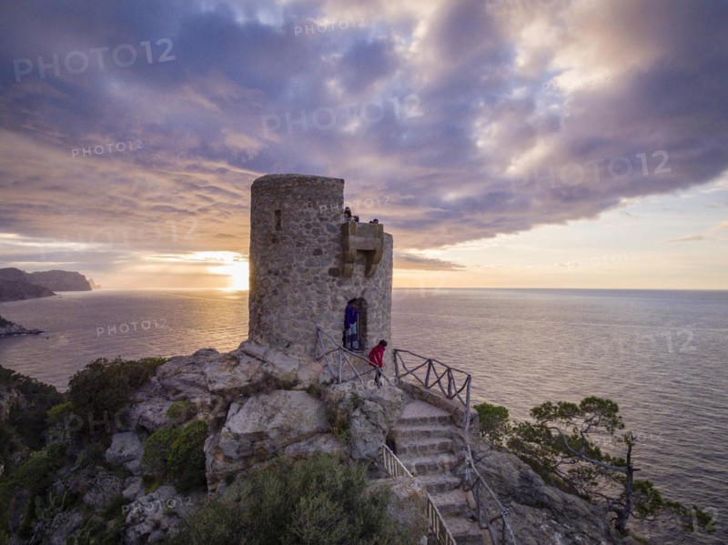 Torre des Verger, Mirador de ses Ànimes, Banyalbufa, Paraje natural de la Serra de Tramuntana, Mallorca, balearic islands, Spain, Europe