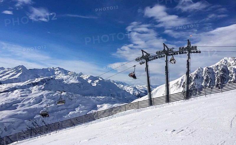 Very steep slope in the St.Christoph in Austria