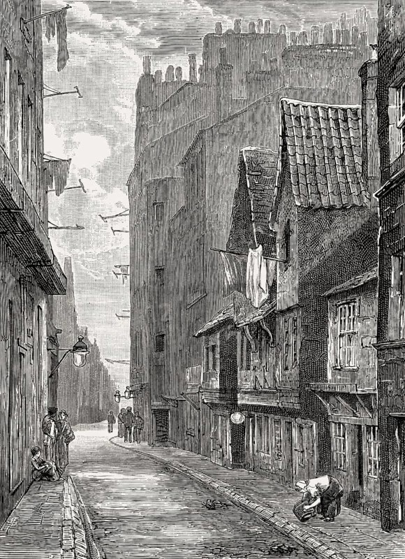 East End of the Cowgate, Edinburgh, Scotland, 19th century