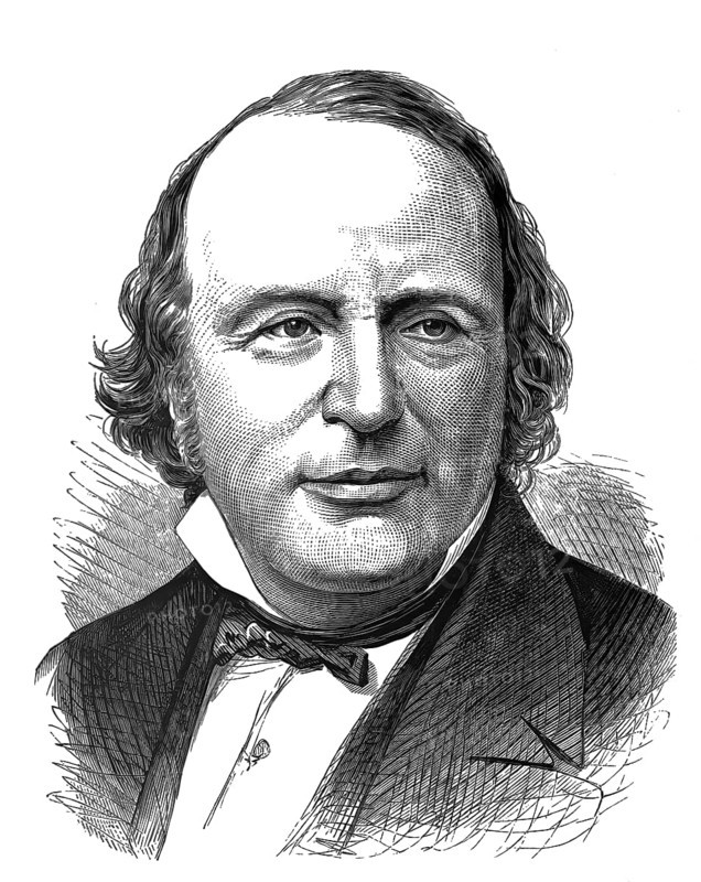 Jean Louis Rodolphe Agassiz, 1807 – 1873, a Swiss-born American biologist and geologist, scholar of Earth's natural history