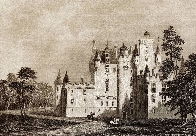 Doune Castle, Doune, im Bezirk Stirling in Zentralschottland, Großbritannien