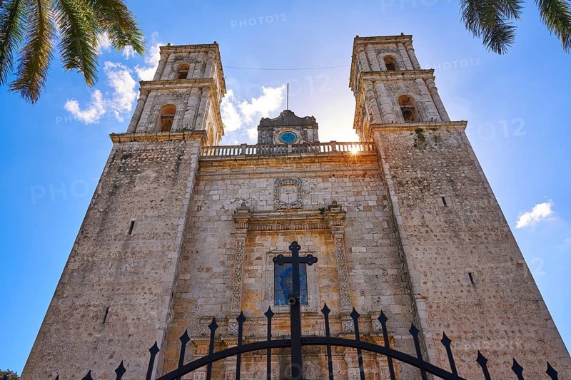 Valladolid San Gervasio church of Yucatan in Mexico