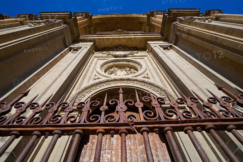 Granada Cathedral facade in Spain Andalusia