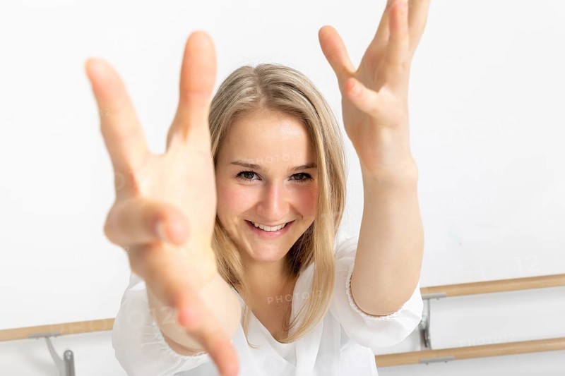 An image of a female dancer in action