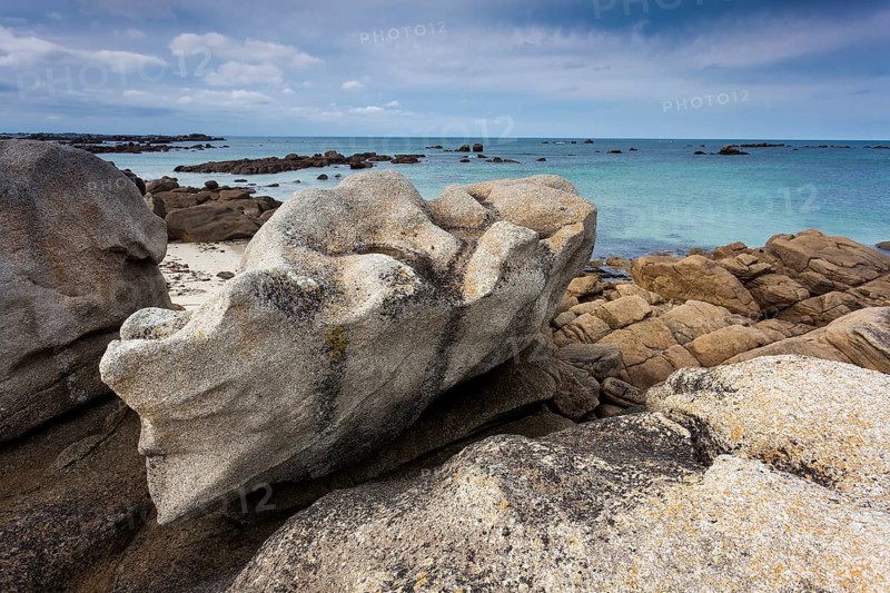 Beach of Rochers in Meneham, Kerlouan, Brittany, France, Europe