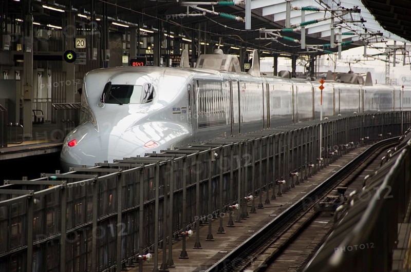 Kyushu Shinkansen at the Shin-Osaka Station in Osaka, Japan, Osaka, Japan, Asia