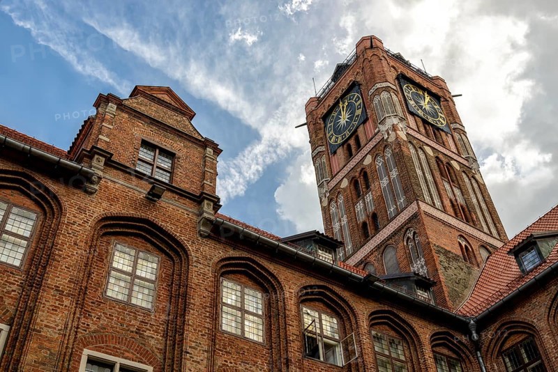 Historic old town centre of Torun in eastern Poland