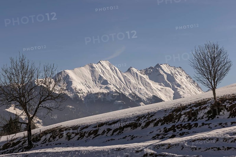 Landscape panorama, Winter, Pinzgau, Mountains, Steinernes Meer