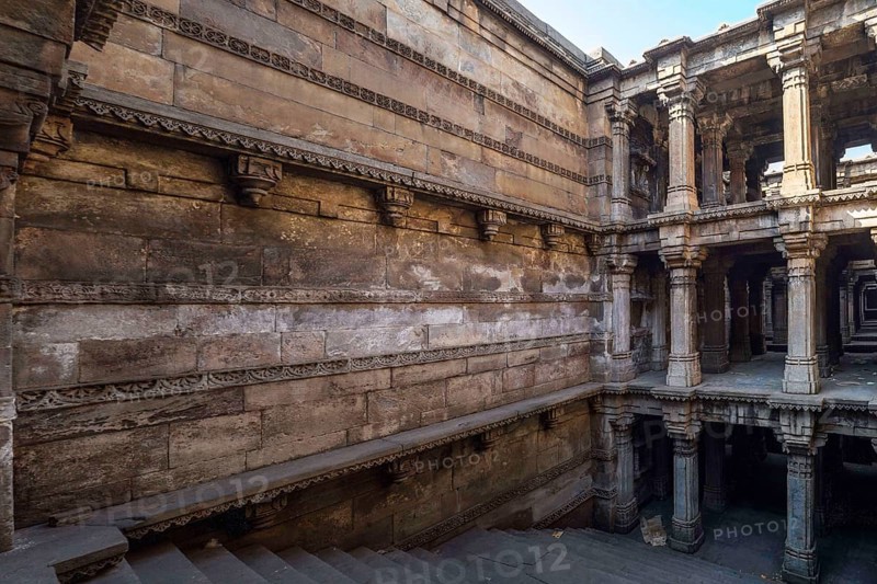 Dada harir step well, ahmedabad, Gujarat, India, Asia