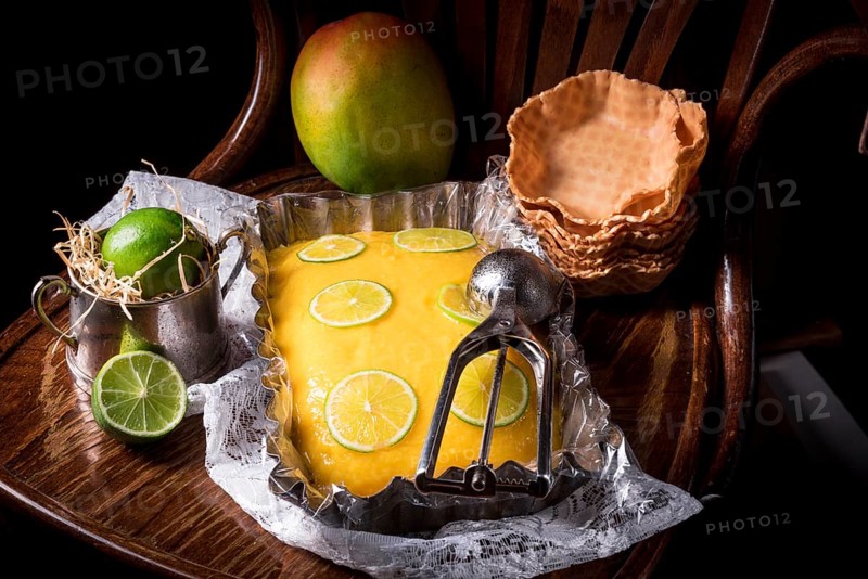Mango lime ice