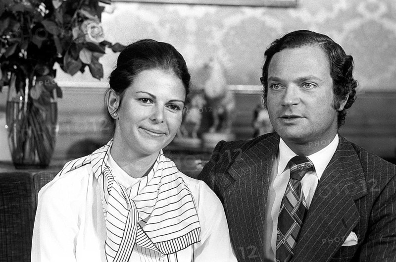 Carl XVI Gustaf and Silvia Sommerlath. Carl XVI Gustaf, King of Sweden. Born 30 april 1946. Picture taken 13 march 1965 on the day after their engagement was officially announced 12 march