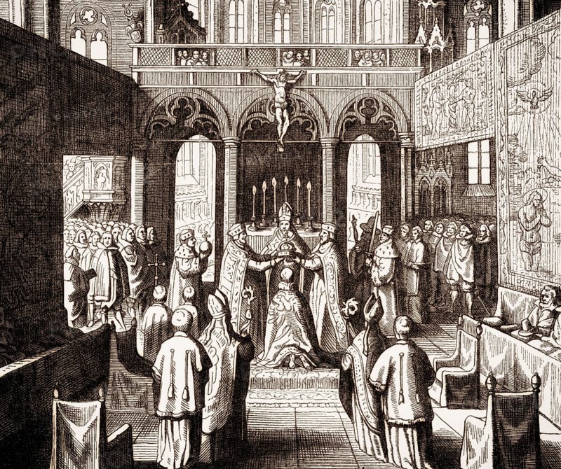 Coronation of Emperor Matthias von Habsburg, 1612, Frankfurt, Germany, Europe