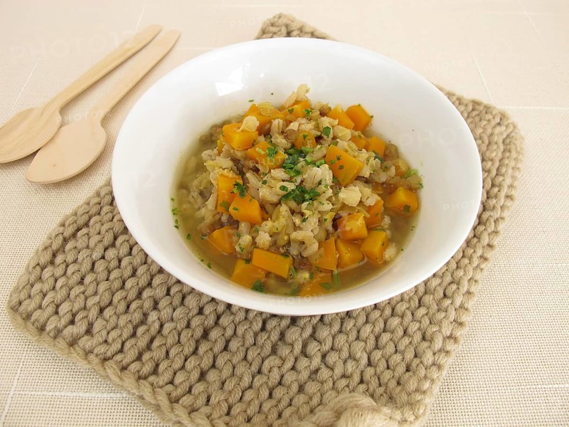 Stew with barley and lentils