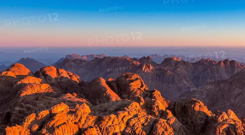 Mount Sinai, Mount Moses in Egypt. Africa