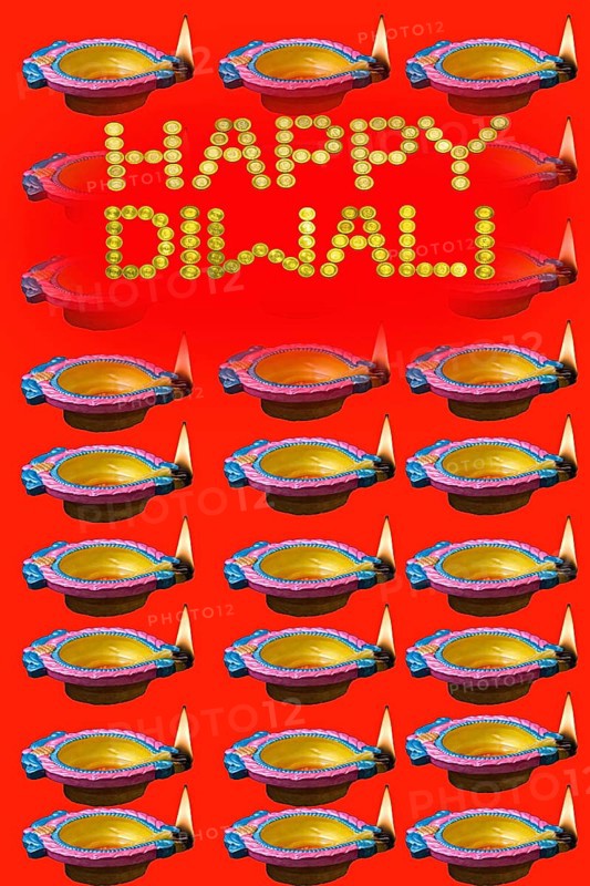 Diwali greeting card, Mumbai, Maharashtra, India, Asia