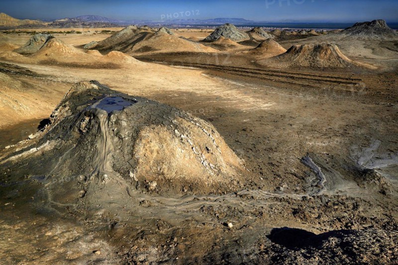 Azerbaijan, volcanoes, mud volcanoes, Rayon Qobustan, Azerbaijan, Asia