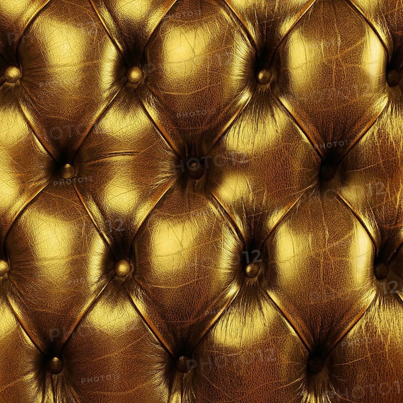 Close Up Fragment Of Genuine Leather Upholstery