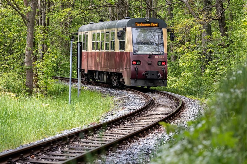 Selketalbahn railcar near Harzgerode