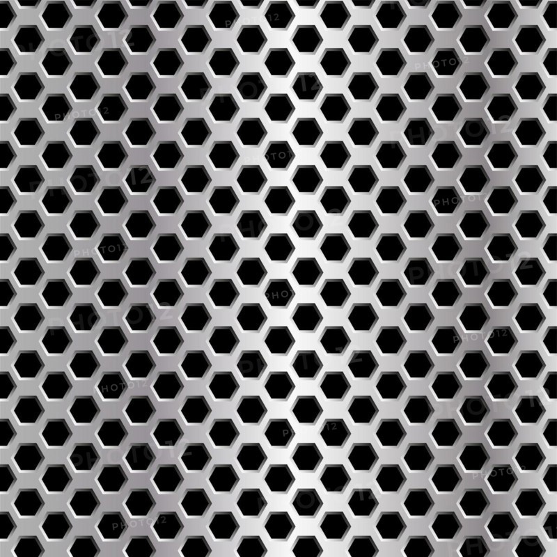 Honeycomb metal grid background, vector illustration