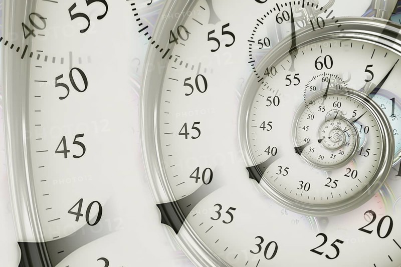Droste effect background. Abstract design for concepts related to time, deadline and business