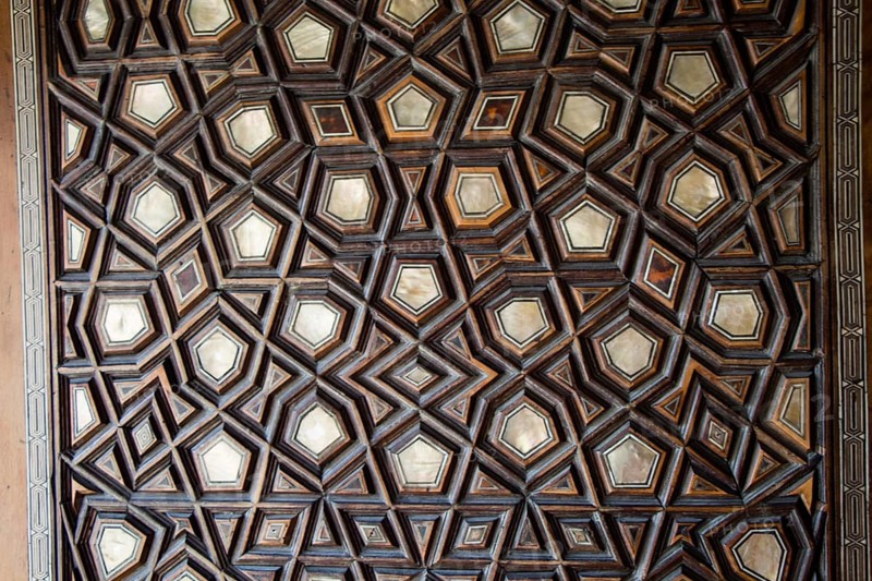 Ottoman art example of Mother of Pearl inlays from Istanbul
