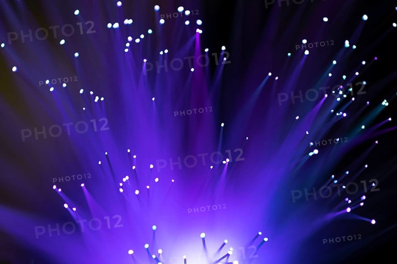 Purple fiber optics lights abstract background
