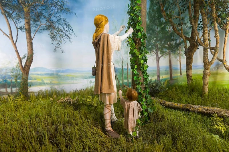 Mural in the German Hop Museum, Wolnzach, Bavaria