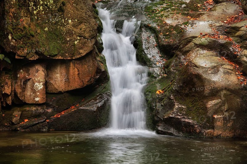 Podgornej Waterfall in Przesieka, Karkonosze Mountains, Poland, Europe