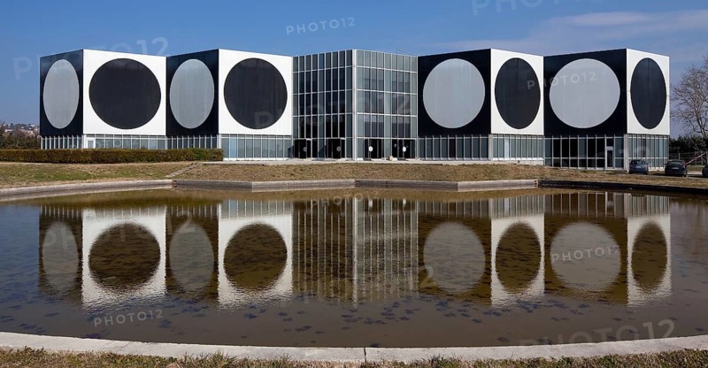 Aix en Provence, Vasarely MuseumBuilt 1973-76 Entrance building and northern part of the building with binary change of façade design Aix en Provence