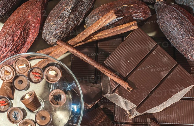 Schokolade Bonbons und Schokolade Bar