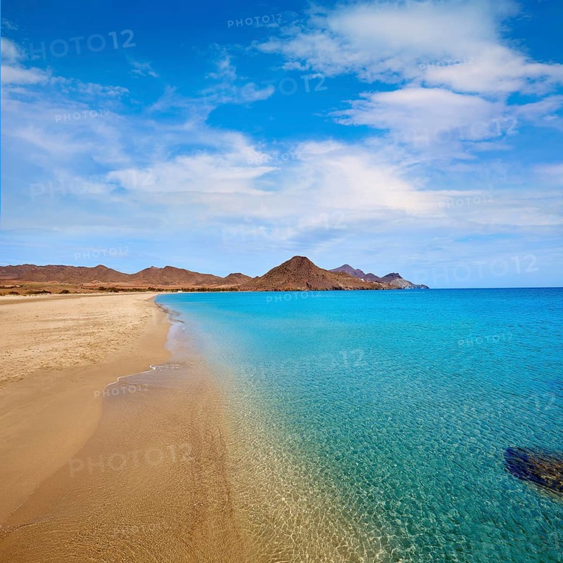 Almeria Playa de los Genoveses beach in Cabo de Gata Spain