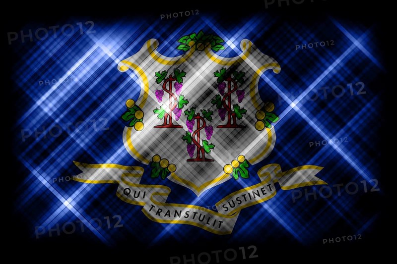 Connecticut state flag, Connecticut flag background modern flag