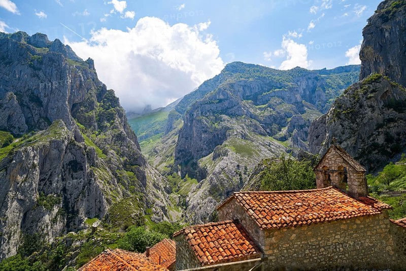 Naranjo de Bulnes peak Urriellu in Picos de Europa of Asturias Spain