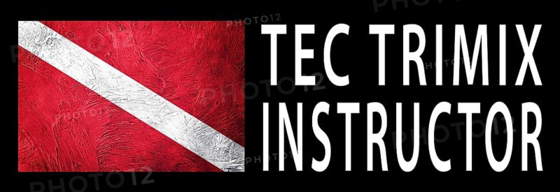 TEC Trimix Instructor, Diver Down Flag, Scuba flag, Scuba Diving