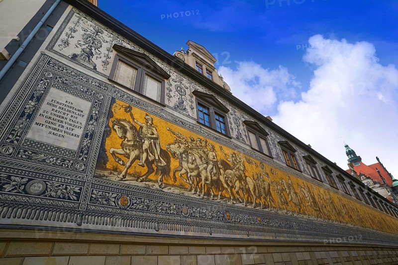 Procession of Princes mural in Stallhof outdoor of Dresdenn Germany
