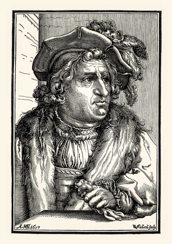 Portrait of Otto Heinrich, Count of Schwarzenberg, by Christoffel van Sichem, 16th century, digitally restored