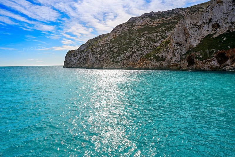 La Granadella beach in Mediterranean Javea also Xabia in Alicante Spain