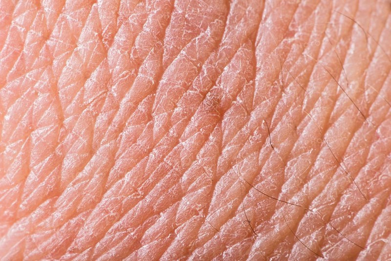 Texture of human skin. Extreme close up macro shot