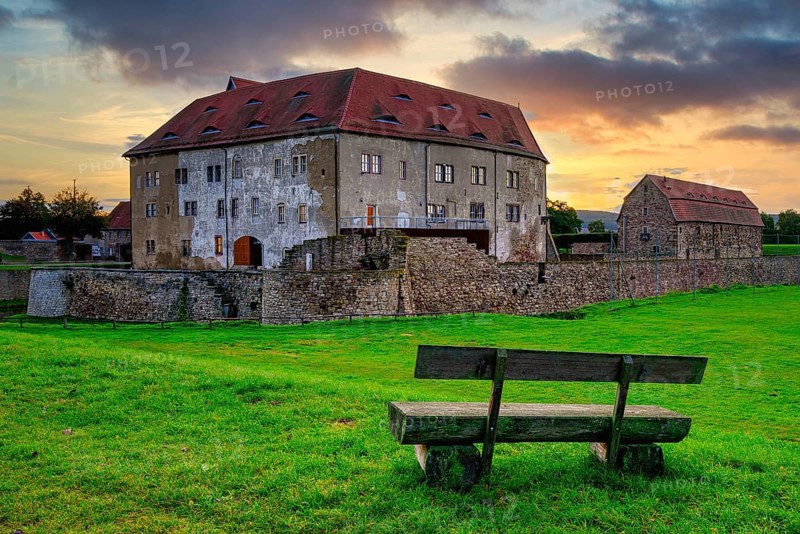 The fortress Heldrungen is a fortress with two moats in Thuringia Germany