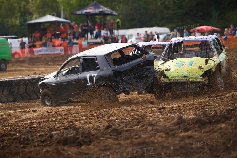 Stock car race organised by MSC Crazy Horses in Runkel, Hesse, Germany, Europe